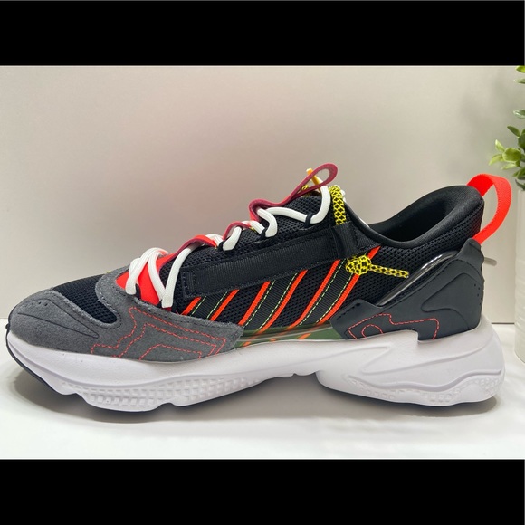 NEW Adidas Original Ozweego ZIP Men’s Shoes Black/Red/White H67266 Size 8.5. - Picture 6 of 9